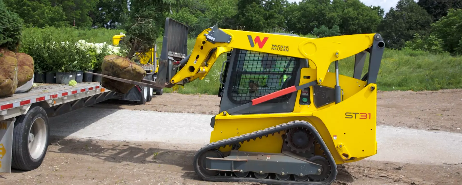 Wacker Neuson compact track loader at a worksite